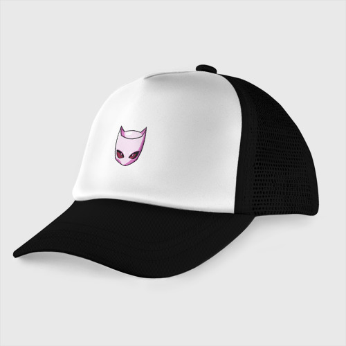 Детская кепка тракер Killer Queen розовая кошка, цвет черный
