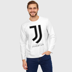 Мужской лонгслив oversize хлопок Juventus - фото 2