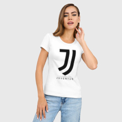 Женская футболка хлопок Slim Juventus - фото 2