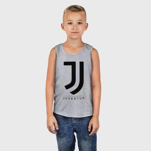 Детская майка хлопок Juventus, цвет меланж - фото 5