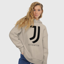 Женское худи Oversize хлопок Juventus - фото 2