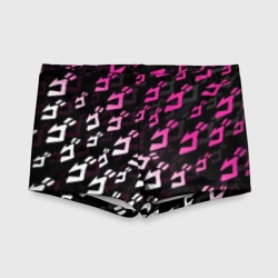 Детские купальные плавки 3D Розовобелый паттерн ДжоДжо