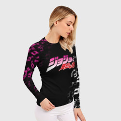 Женский рашгард 3D ДжоДжо лого на патерне - фото 2