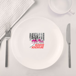 Набор: тарелка + кружка ДжоДжо Герои серые - фото 2