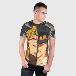 Мужская футболка 3D Slim Dio Brando x Jotaro - фото 2