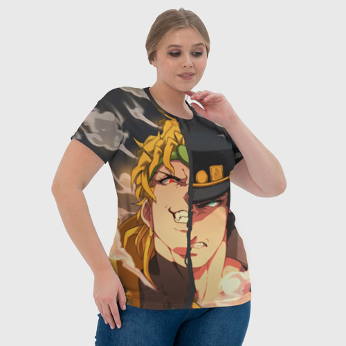 Женская футболка 3D Dio Brando x Jotaro, цвет 3D печать - фото 6