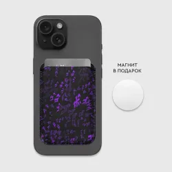 Картхолдер Magsafe магнитный [JJBA] Menacing Pattern purple - фото 2