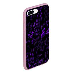 Чехол для iPhone 7Plus/8 Plus матовый [JJBA] Menacing Pattern purple - фото 2