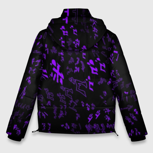 Мужская зимняя куртка 3D [JJBA] Menacing Pattern purple, цвет черный - фото 2