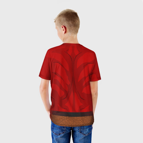 Детская футболка 3D Красный качок , цвет 3D печать - фото 4