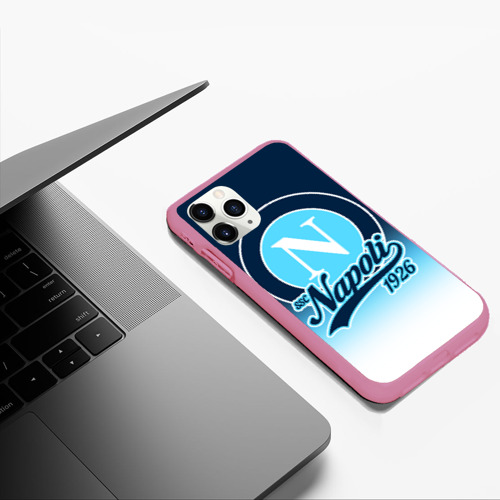 Чехол для iPhone 11 Pro Max матовый Наполи ФК, цвет малиновый - фото 5
