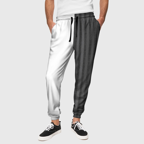 Мужские брюки 3D с принтом Двойной костюм, вид сбоку #3