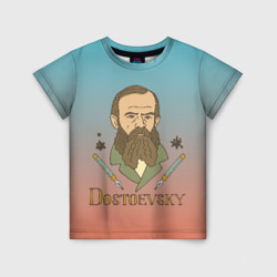 Детская футболка 3D Достоевский Фёдор Михайлович