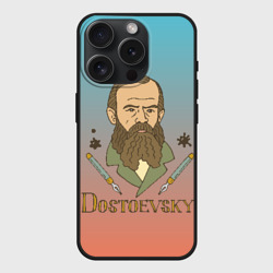 Чехол силиконовый для Apple iPhone 15 Pro матовый Достоевский Фёдор Михайлович