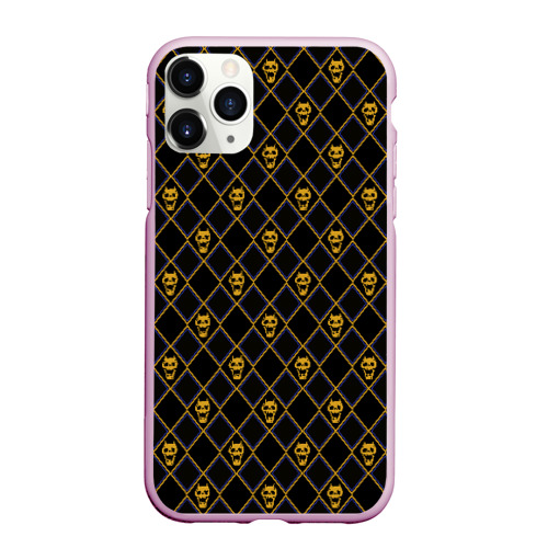 Чехол для iPhone 11 Pro Max матовый Killer Queen желтый паттерн, цвет розовый