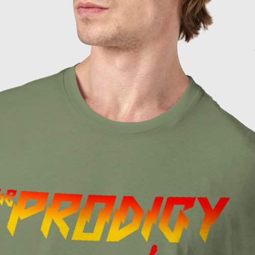 Мужская футболка хлопок The Prodigy, цвет авокадо - фото 6