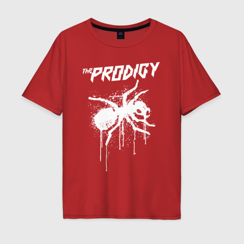 Мужская футболка хлопок Oversize The Prodigy, цвет красный