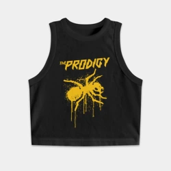 Женская укороченная майка-топ хлопок The Prodigy