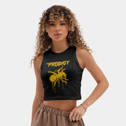 Женская укороченная майка-топ хлопок The Prodigy - фото 2