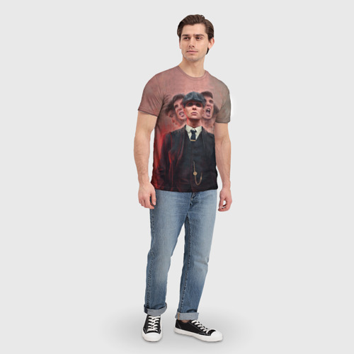 Мужская футболка 3D Томас Шелби Peaky Blinders, цвет 3D печать - фото 5