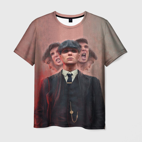 Мужская футболка с принтом Томас Шелби Peaky Blinders, вид спереди №1