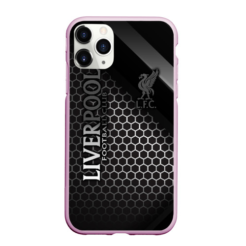 Чехол для iPhone 11 Pro Max матовый Liverpool f.c. Ливерпуль, цвет розовый