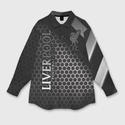 Мужская рубашка oversize 3D Liverpool f.c. Ливерпуль