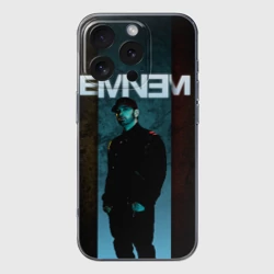 Чехол для iPhone 16 Pro Max силиконовый с защитой камеры Eminem