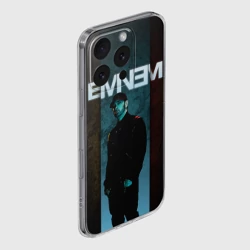 Чехол для iPhone 16 Pro Max силиконовый с защитой камеры Eminem - фото 2