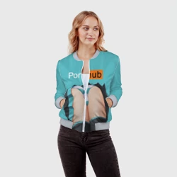 Женский бомбер 3D Porn hub - фото 2