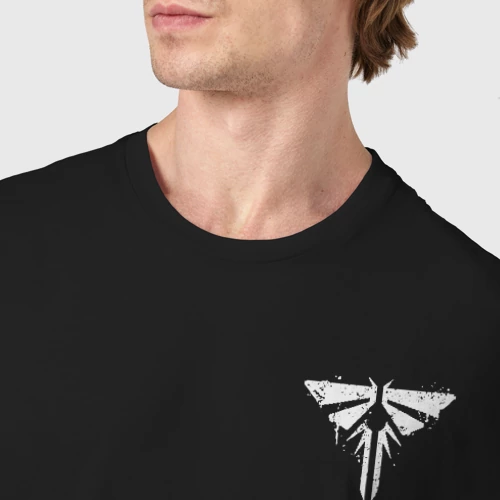 Мужская футболка хлопок с принтом The Last of Us на спине, фото #4