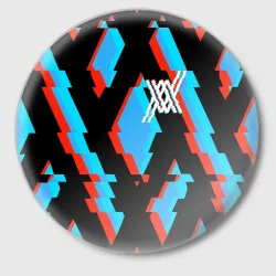 Значок Two XX blue