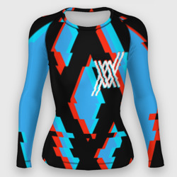 Женский рашгард 3D Two XX blue