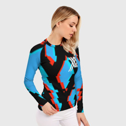 Женский рашгард 3D Two XX blue - фото 2