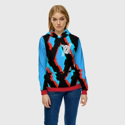 Женская толстовка 3D Two XX blue - фото 2