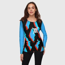 Женский лонгслив 3D Two XX blue - фото 2