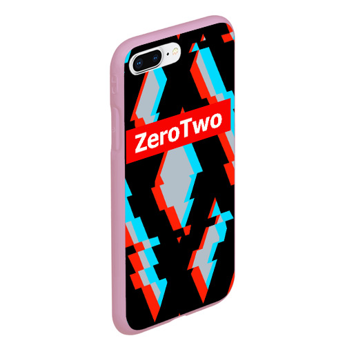 Чехол для iPhone 7Plus/8 Plus матовый Darling In The Franxx ZT, цвет розовый - фото 3