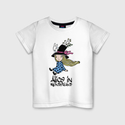 Детская футболка хлопок Алиса в стране чудес