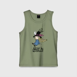 Детская майка хлопок Алиса в стране чудес