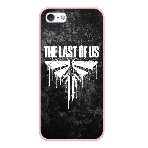 Чехол для iPhone 5/5S матовый Цикады Fireflies the Last of Us, цвет светло-розовый