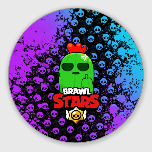 Круглый коврик для мышки Brawl Stars