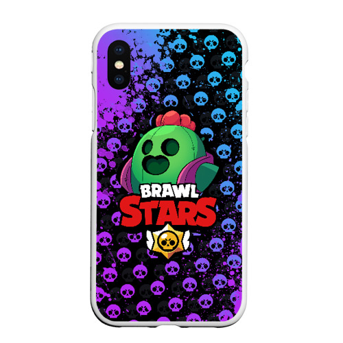 Чехол для iPhone XS Max матовый Brawl Stars