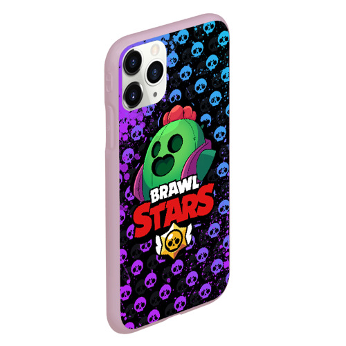 Чехол для iPhone 11 Pro матовый Brawl Stars, цвет розовый - фото 3