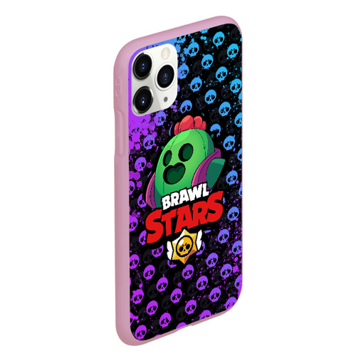 Чехол для iPhone 11 Pro Max матовый Brawl Stars, цвет розовый - фото 3