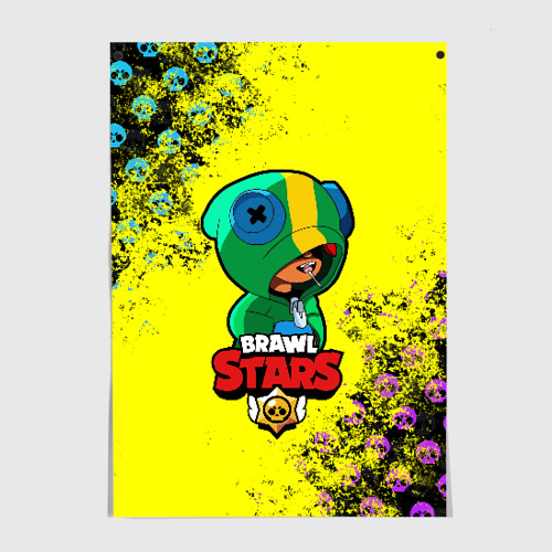 Постер Brawl Stars LEON