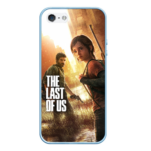 Чехол для iPhone 5/5S матовый The Last of Us, цвет голубой