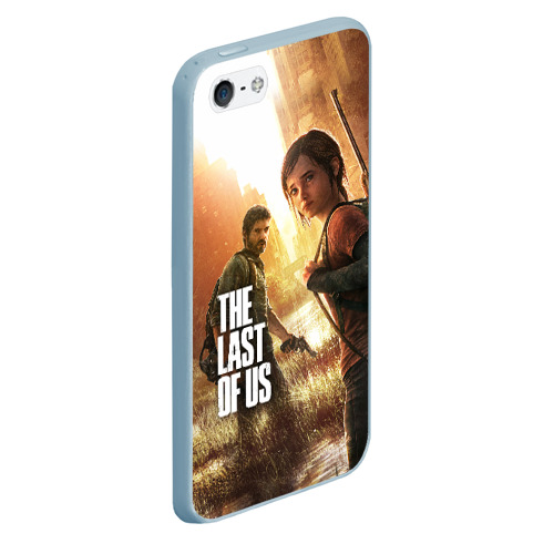 Чехол для iPhone 5/5S матовый The Last of Us, цвет голубой - фото 3