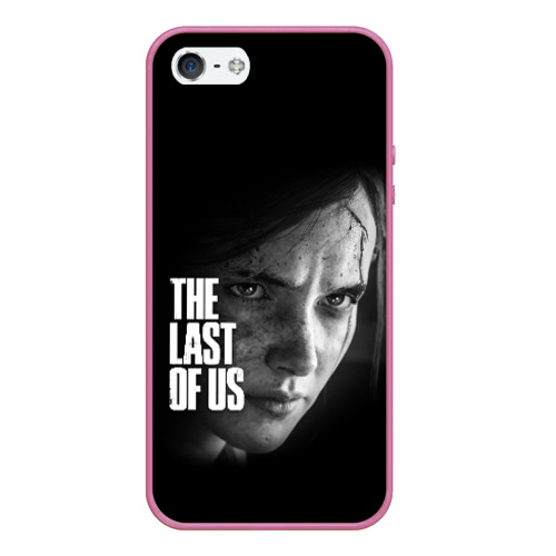 Чехол для iPhone 5/5S матовый The Last of Us, цвет малиновый