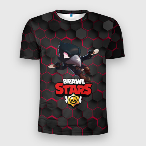 Мужская футболка 3D Slim Brawl Stars CROW, цвет 3D печать