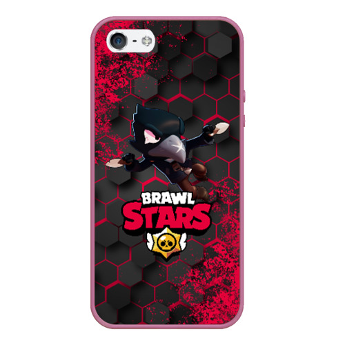 Чехол для iPhone 5/5S матовый Brawl Stars CROW